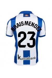 Fotbalové Dres Real Sociedad Brais Mendez #23 Domácí Oblečení 2024-25 Krátký Rukáv